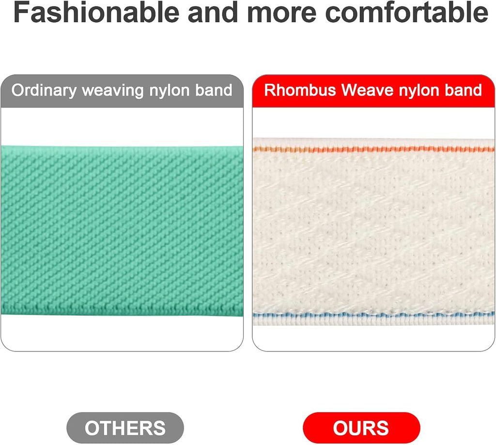 Stretchy Nylon Solo Loop Bands Compatible with Apple Watch 42Mm for Series 3/44Mm/45Mm/46Mm/49Mm, Adjustable Braided Sport Elastics Women Men Strap for Iwatch Series 10-1 SE Ultra 1 2, 3 Pack